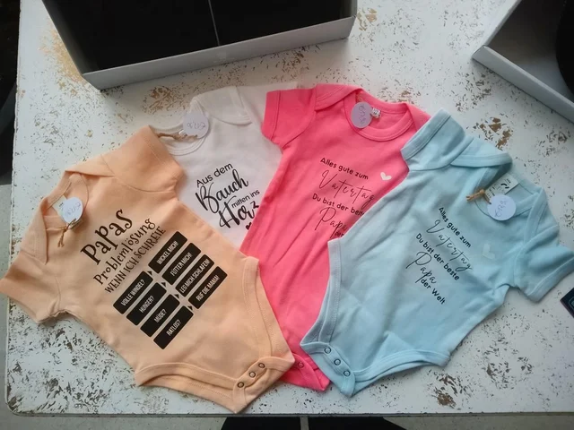 Babybody mit Spruch handveredelt | KreativVeredelung