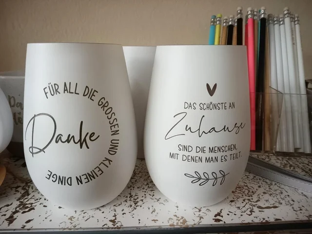 Edles Glas-Windlicht mit Lasergravur | KreativVeredelung