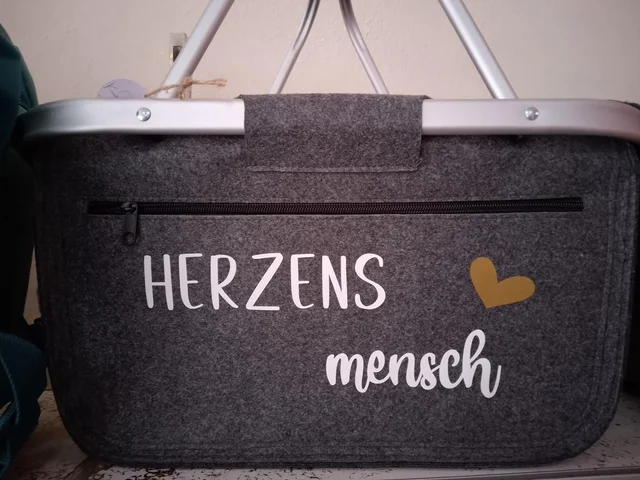 Einkaufskorb mit Spruch kaufen | KreativVeredelung