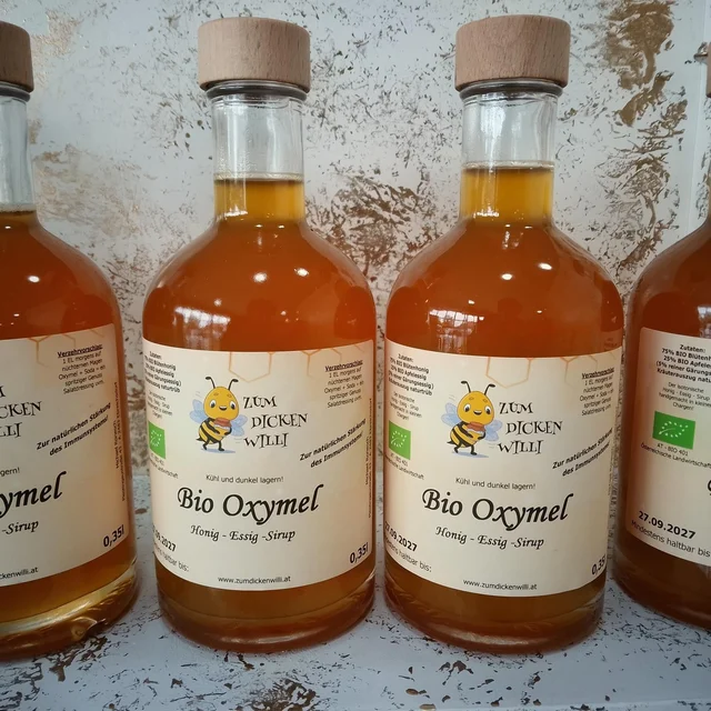 Premium Bio Oxymel (Honig-Essig-Sirup) – 0,35l | Zum dicken Willi